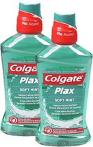 Colgate Plax Soft Mint - Mondwater - 2 x 500 ml