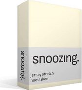 Snoozing Jersey Stretch - Hoeslaken - Eenpersoons - 90/100x200/220 cm - Ivoor