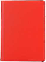 Shop4 - iPad 9.7 (2018) Hoes - Rotatie Cover Lychee Rood