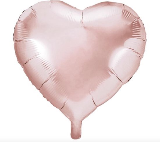 titel Groot universum In hoeveelheid Folie Ballon Hart 45cm Rose Gold - Helium Ballon | bol.com