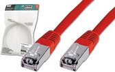 Digitus Patch Cable, SFTP, CAT5E, 5M, red netwerkkabel Rood
