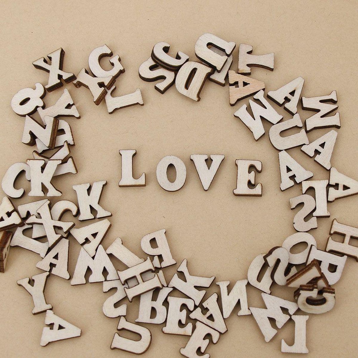 Tussen Rauw Eenzaamheid Klein houten letters - mix van 200 stuks lettertjes van 1,5 cm - voor  scrapbooking,... | bol.com