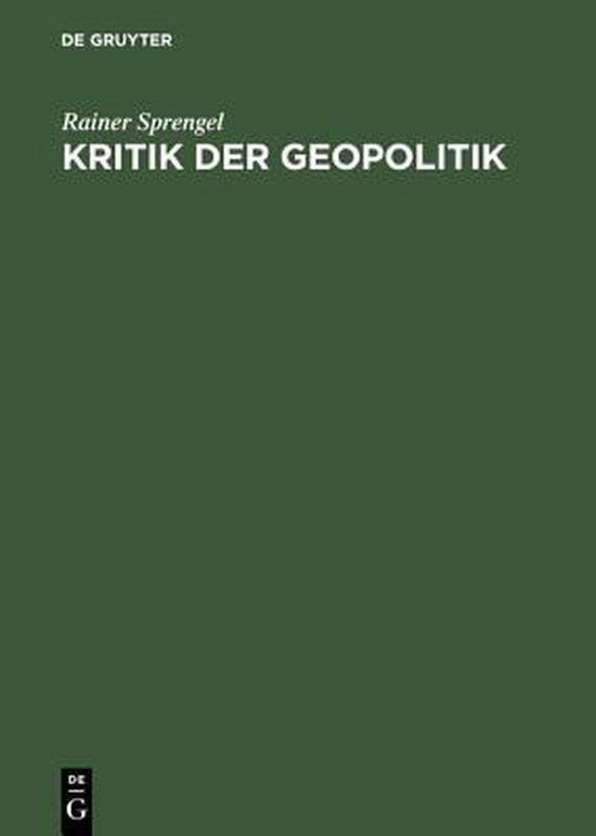 Kritik der Geopolitik - cover