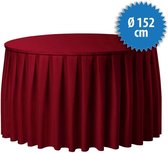 Combiskirting Boxpleat 250% - Ø152cm - Bordeaux
