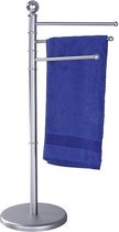 Handdoekhouder Wenko Staal 48.5x90cm Mat Chroom met Ronde Voet