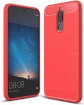 Armor Brushed TPU Hoesje Huawei Mate 10 Lite - Rood