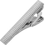 Fako Bijoux® - Dasspeld - Stropdas Clip - Tie Clip - Mini - Model Harm - 40mm - Zilverkleurig
