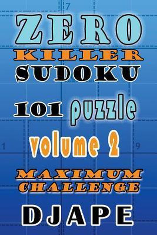 Zero Killer Sudoku Djape 9781502957917 Boeken Bol