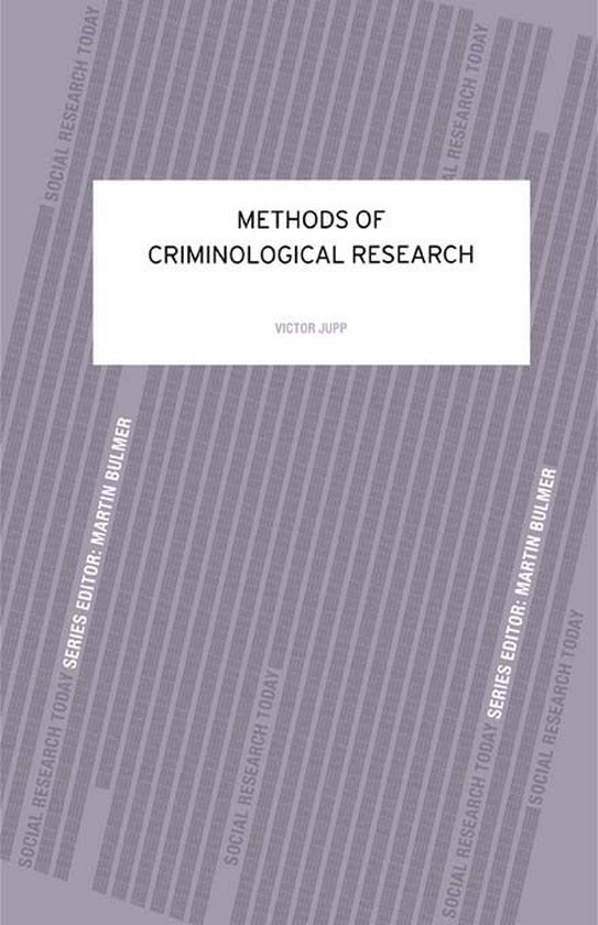 Methods of Criminological Research - cover