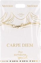 Ketting Carpe Diem, gold plated