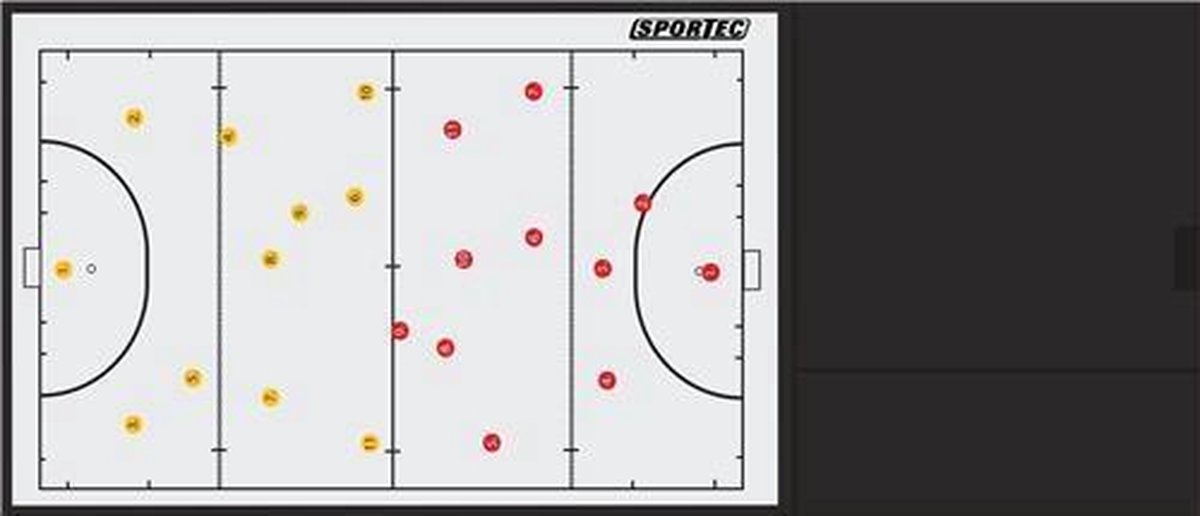 Sportec - coachmap - hockey - 64 x 28 centimeter