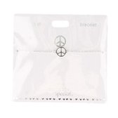 Armband Peace, silver plated