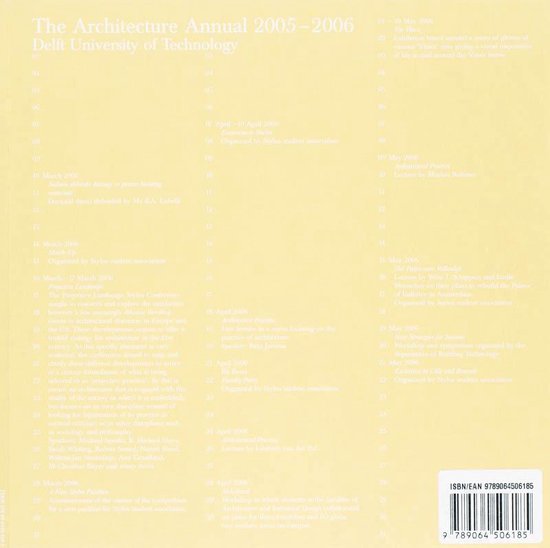 Cover van het boek 'The Architecture Annual / 2005-2006'