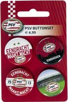 Buttonset psv 4 stuks