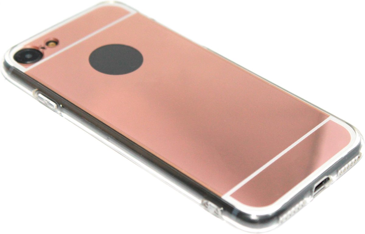 Spiegel hoesje beige Geschikt voor iPhone 8 Plus / 7 Plus