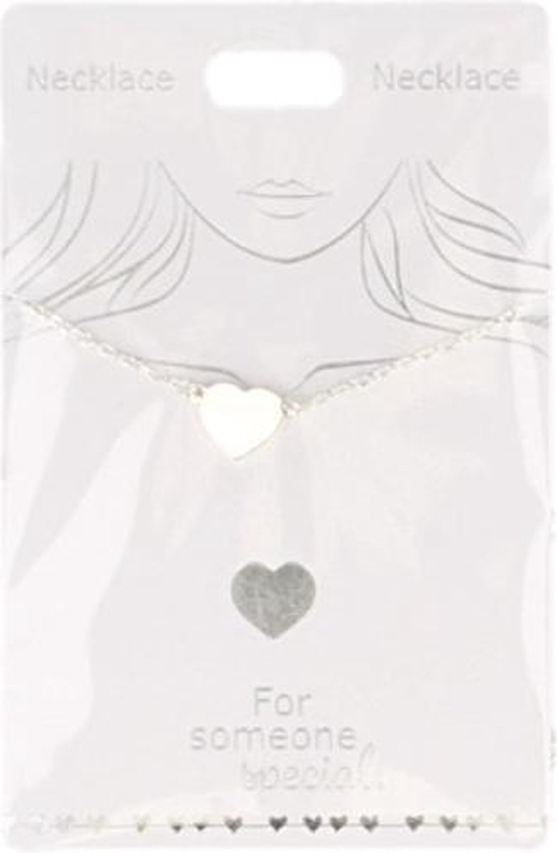 Ketting Hartje, silver plated