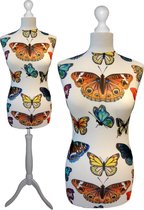 Butterfly paspop met witte sparkling driepoot 40/42