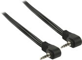 Valueline 3,5mm Jack 4-polig audio/video kabel / haaks - zwart - 2 meter