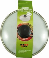 Glasdeksel HHCP met RVS ring 24cm