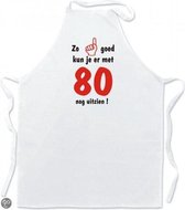 Mijncadeautje Schort Keukenschort Zo goed kun je er met 80 nog uitzien !