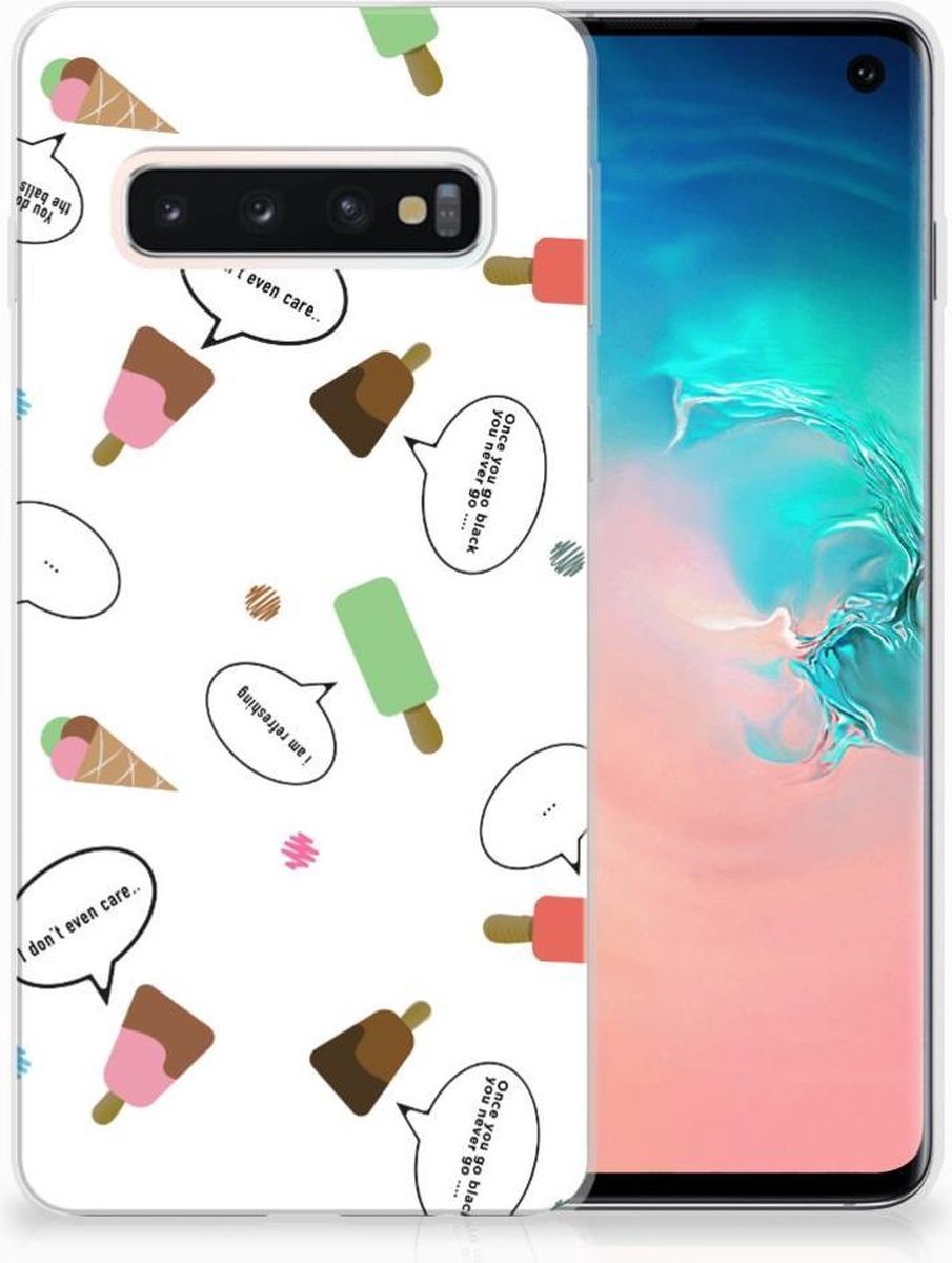 Samsung Galaxy S10 Siliconen Case IJsjes