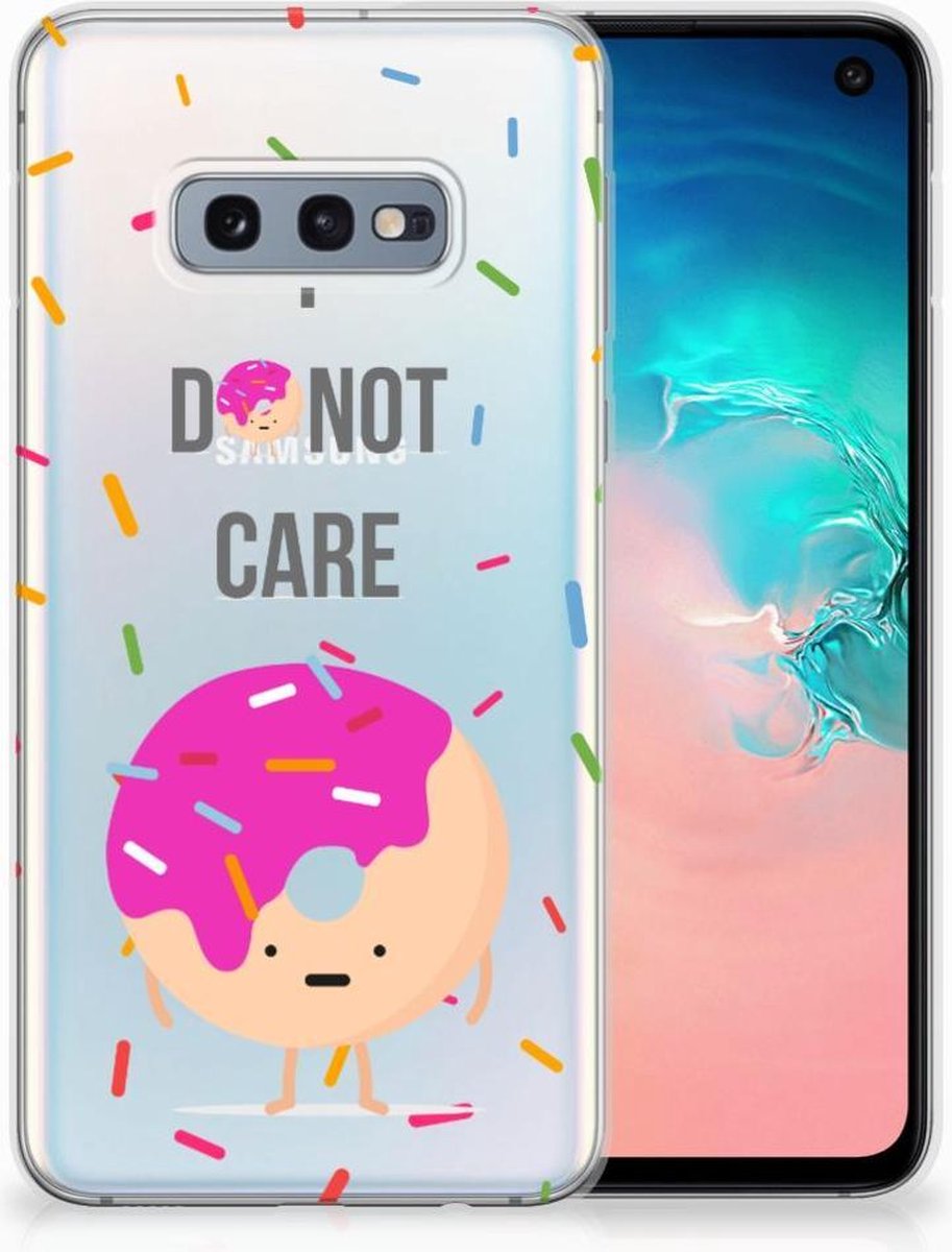 Samsung Galaxy S10e Siliconen Case Donut Roze