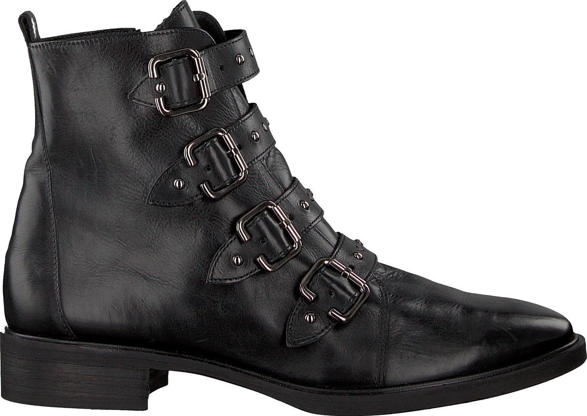 Paul Green Dames Enkellaarsjes 9396 - Zwart - Maat 41+