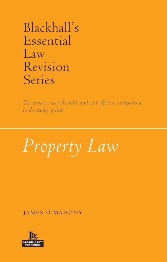 Blackhall’s Essential Law Revision Series - Property Law - cover