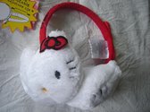 Rode/witte oorwarmers van Hello Kitty