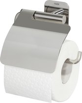 Tiger Colar - Porte-rouleau papier toilette avec rabat - Acier inoxydable poli