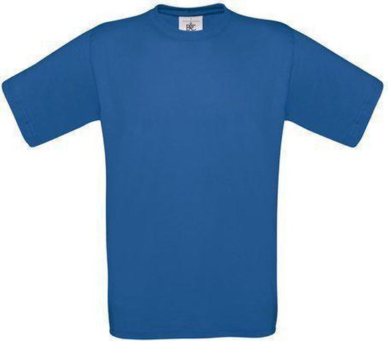 B&C Exact 150 Kids T-shirt Royal Blue Maat 1/2 (onbedrukt - 5 stuks)