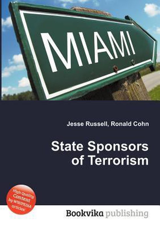State Sponsors of Terrorism | 9785511583792 | Boeken | bol.com