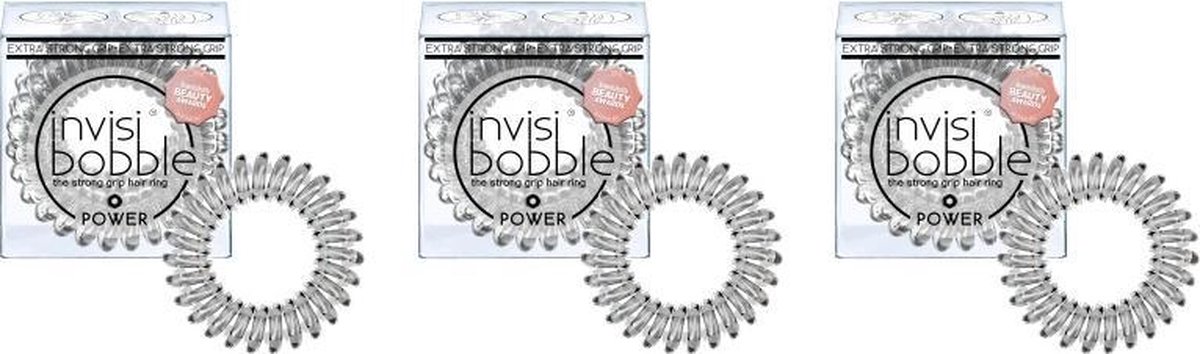 invisibobble POWER Crystal Clear - 9 stuks