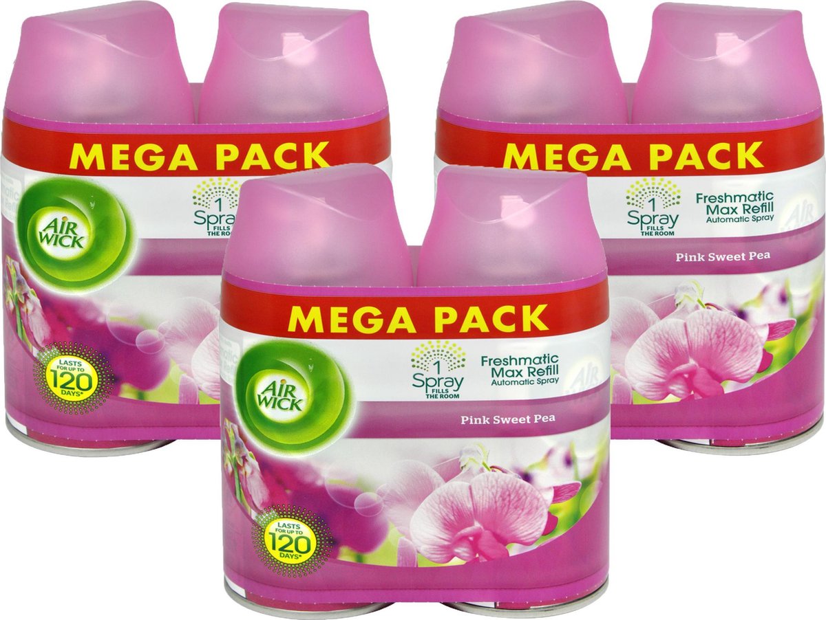 Goedkoopste Air Wick - Luchtverfrisser - Navulling - Roze Vlinderbloesem - 250ml x 6