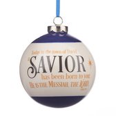 Ornament Porcelain Ball Savior Lk 2