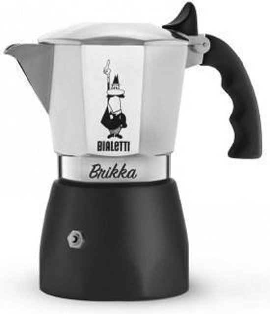 Bialetti - Brikka Espressopot - Aluminium - 4 kops - Zilver