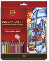 Koh I Noor Polycolor Artist's set 48 kleurpotloden