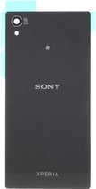 Geschikt voor Sony Xperia Z5 Glas Achterkant back cover zwart