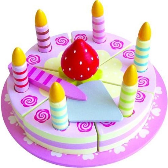 Simply for kids houten snijtaart verjaardagstaart taart hout | bol.com