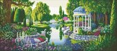 Diamond Painting Crystal Art Kit ® The Secret Garden, 40x90 cm, partial painting