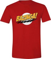Big Bang Theory - BAZINGA! Mannen T-Shirt - Rood - XL