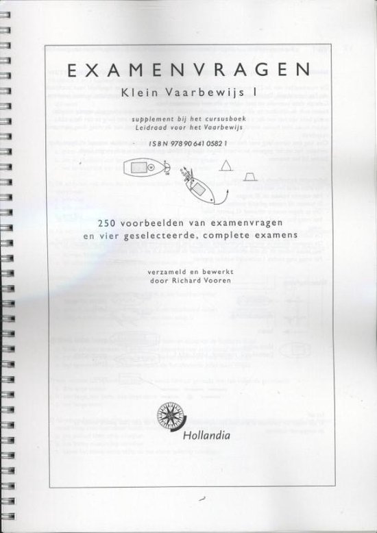 Bol Com Examenvragen Klein Vaarbewijs 1 Richard Vooren 9789064105821 Boeken