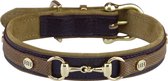 Happy-House Halsband Luxe Classic Bruin - Hondenhalsband - 24-33 cm