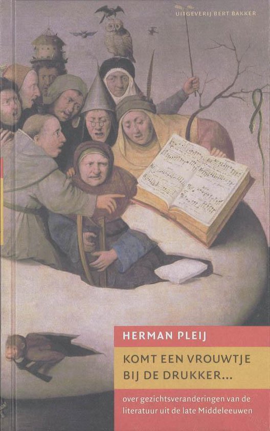 Cover van het boek 'Komt een vrouwtje bij de drukker' van Herman Pleij