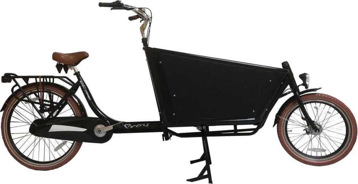 Troy Easy Cargo Fiets - Unisex - Zwart - 20 Inch | bol.com