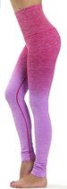 Yoga legging - compressie met hoge taille OMBRE FUCHSIA M