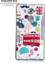 Design 3D Softcase Hoesje - Huawei MATE 8 - England Bus