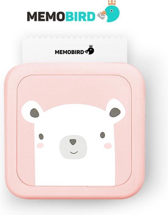 Memobird® Mobiele Portable Pocket Printer – Bluetooth - Draag & Meeneembaar - Roze