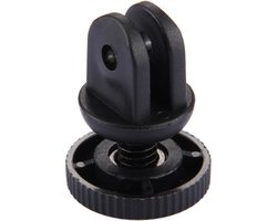 PULUZ Mini formaat 1/4 inch schroeven Tripod Mount Adapter voor  GoPro HERO 7 / 6 / 5 / 5 session / 4 session / 4 / 3+/ 3 / 2 / 1    Xiaoyi nl andere actie camera’s  3.9 mm Diameter schroeven gat  2.2 cm Diameter