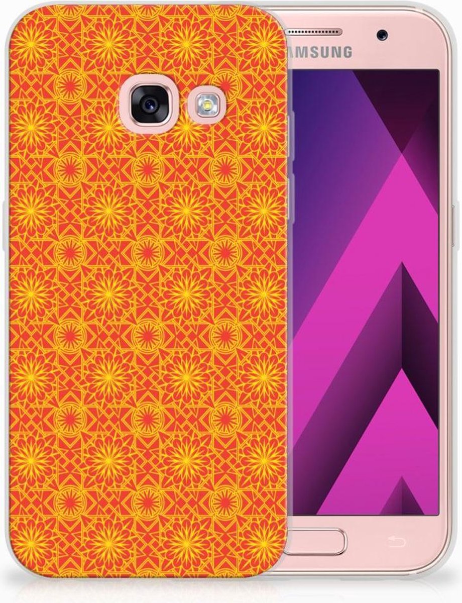 Samsung Galaxy A3 2017 TPU bumper Batik Oranje